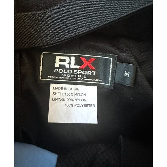 Vintage Polo Sport RLX Blue Black Suspender Snowpants Womens Medium - Picture 3 of 5